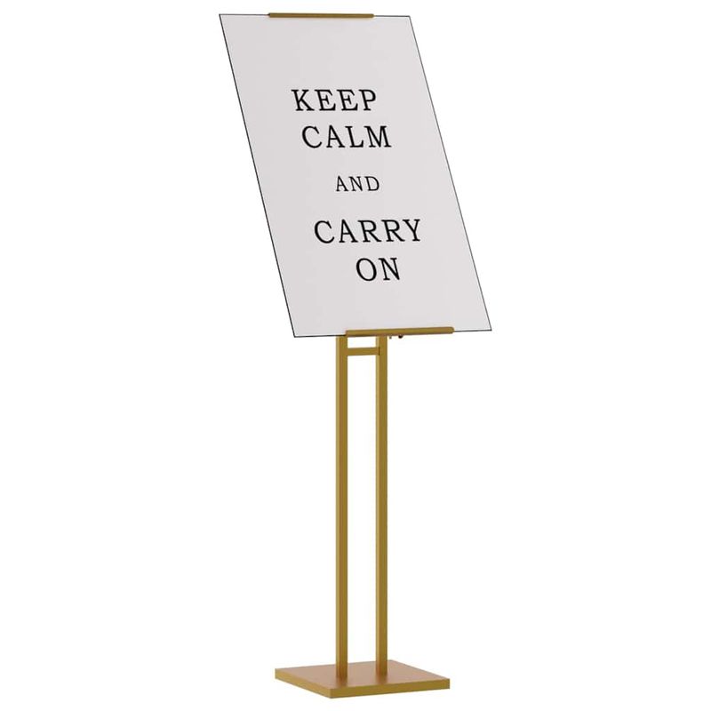 Casa si Gradina - Decoratiuni - Decoratiuni petrecere - Accesorii pentru petrecere - Panouri pentru Targuri 2 pcs Auriu 26.5 x 26.5 x 127 cm Fier - Infinity.ro