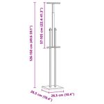 Casa si Gradina - Decoratiuni - Decoratiuni petrecere - Accesorii pentru petrecere - Panouri pentru Targuri 2 pcs Auriu 26.5 x 26.5 x 127 cm Fier - Infinity.ro