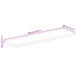 Casa si Gradina - Mobilier - Feronerie si accesorii mobila - Blat de masa, 100x40x3,8cm, dreptunghiular, lemn masiv reciclat - Infinity.ro
