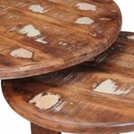 Casa si Gradina - Mobilier - Mese si birouri - Masute de cafea - Mese de Cafea Nesting 2 pcs Multicolour Lemn recuperat solid - Infinity.ro