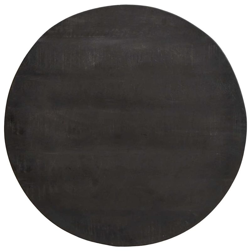 Casa si Gradina - Mobilier - Mese si birouri - Masute de cafea - Mese de Cafea Nesting 2 pcs Negru Lemn masiv de mango si otel - Infinity.ro