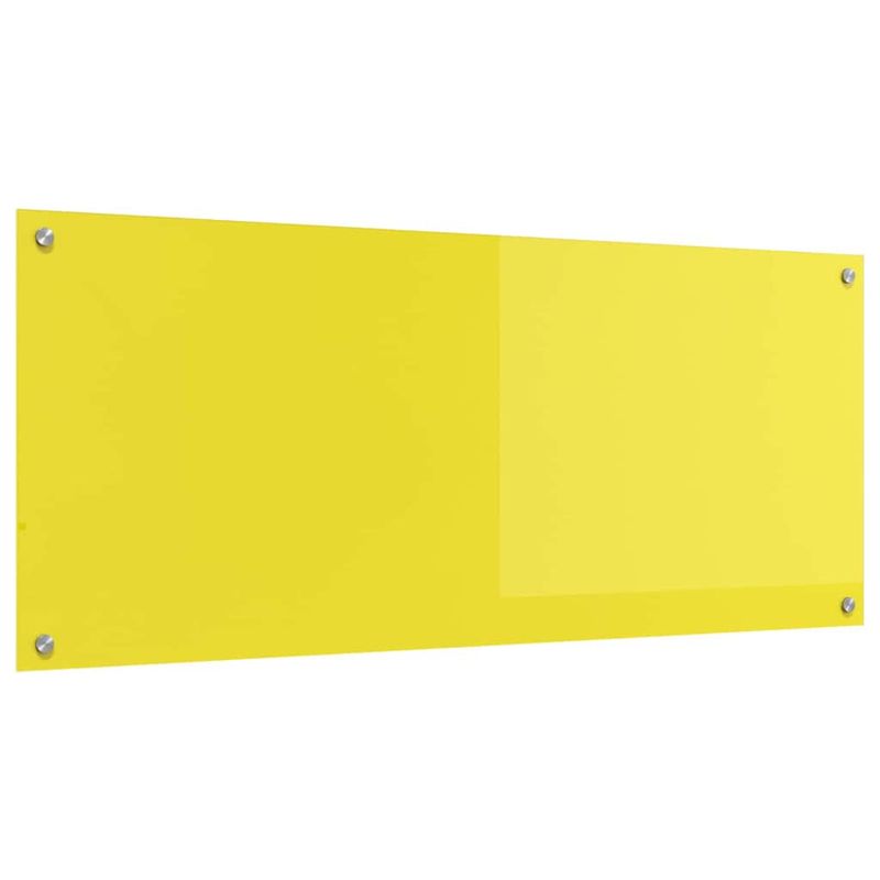 Casa si Gradina - Mobilier - Comode si corpuri - Corpuri bucatarie - Spate de bucatarie Galben 120 x 50 x 0,6 cm sticla securizata - Infinity.ro