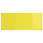 Casa si Gradina - Mobilier - Comode si corpuri - Corpuri bucatarie - Spate de bucatarie Galben 120 x 50 x 0,6 cm sticla securizata - Infinity.ro