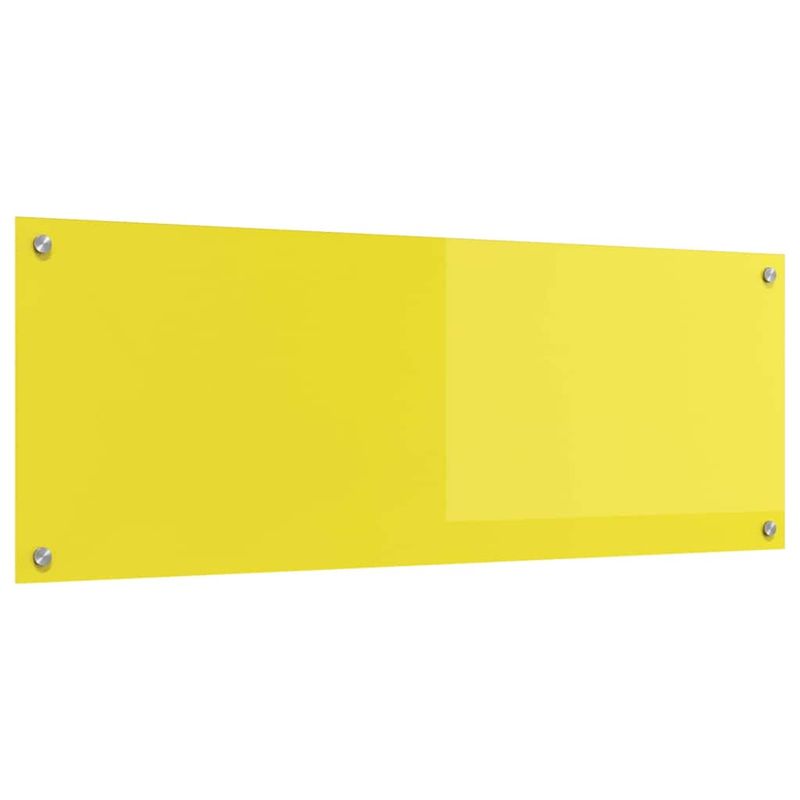 Casa si Gradina - Mobilier - Comode si corpuri - Corpuri bucatarie - Contrablat bucatarie galben 110x40x0.6 cm sticla securizata - Infinity.ro