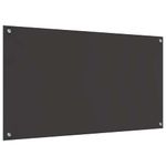 Casa si Gradina - Mobilier - Comode si corpuri - Corpuri bucatarie - Contrablat bucatarie gri inchis 110x60x0.6 cm sticla securizata - Infinity.ro