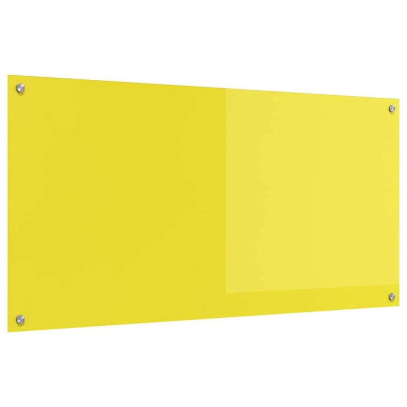 Casa si Gradina - Mobilier - Comode si corpuri - Corpuri bucatarie - Contrablat bucatarie galben 120x60x0.6 cm sticla securizata - Infinity.ro