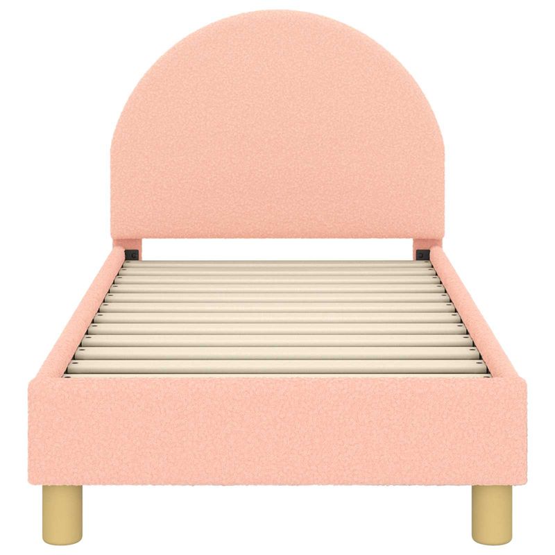 Casa si Gradina - Mobilier - Paturi si accesorii - Paturi - Cadru de pat pentru copii cu spatar Roz 70 x 140 cm - Infinity.ro