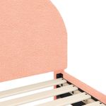 Casa si Gradina - Mobilier - Paturi si accesorii - Paturi - Cadru de pat pentru copii cu spatar Roz 70 x 140 cm - Infinity.ro