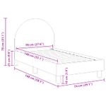 Casa si Gradina - Mobilier - Paturi si accesorii - Paturi - Cadru de pat pentru copii cu spatar Roz 70 x 140 cm - Infinity.ro