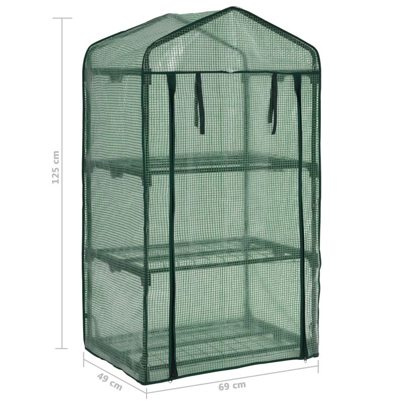 Casa si Gradina - Gradinarit si plante - Sere si solarii - Mini sera cu 3 niveluri, 69 x 49 x 125 cm - Infinity.ro