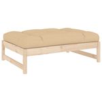 Casa si Gradina - Gradina si terasa - Mobilier exterior - Canapele si fotolii gradina - Taburet de gradina, 120x80 cm, lemn masiv de pin - Infinity.ro