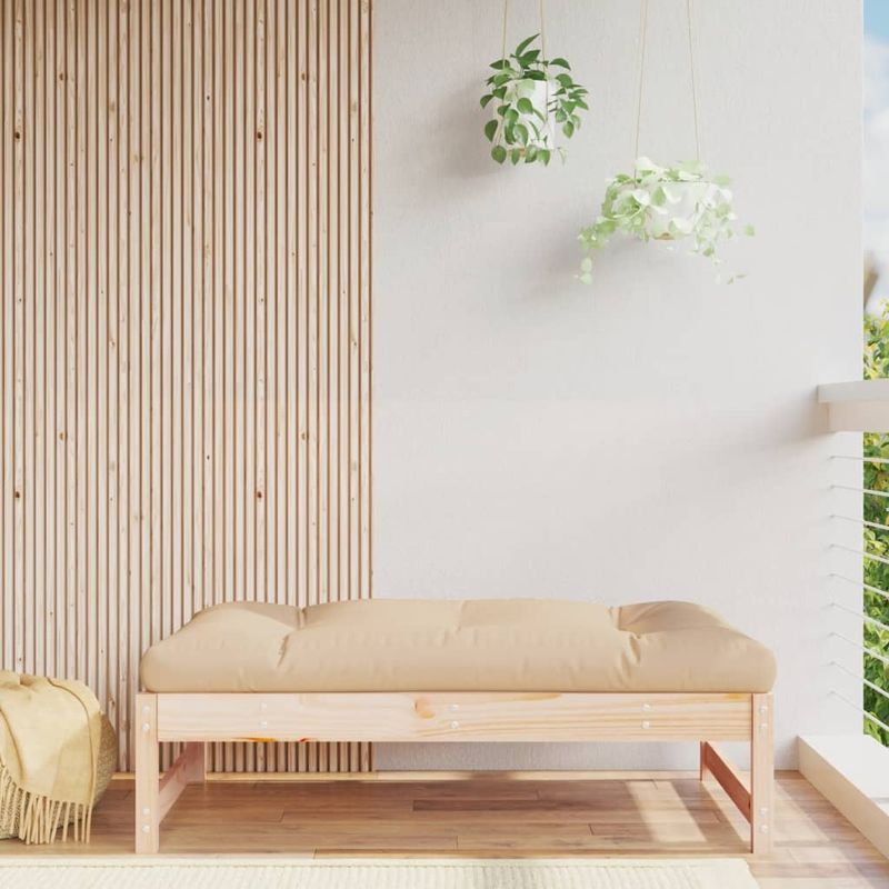 Casa si Gradina - Gradina si terasa - Mobilier exterior - Canapele si fotolii gradina - Taburet de gradina, 120x80 cm, lemn masiv de pin - Infinity.ro