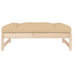 Casa si Gradina - Gradina si terasa - Mobilier exterior - Canapele si fotolii gradina - Taburet de gradina, 120x80 cm, lemn masiv de pin - Infinity.ro