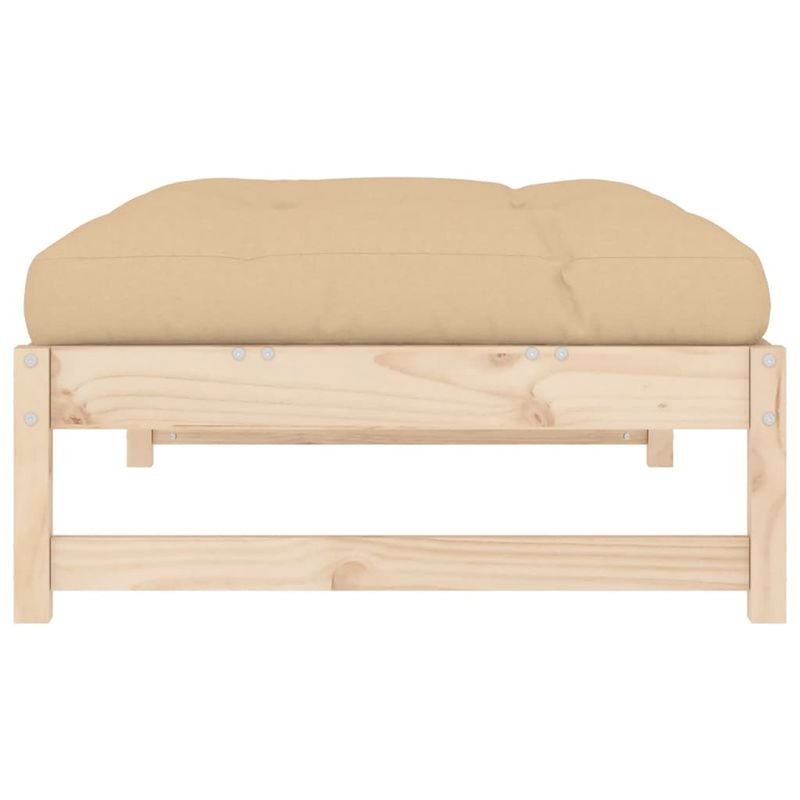 Casa si Gradina - Gradina si terasa - Mobilier exterior - Canapele si fotolii gradina - Taburet de gradina, 120x80 cm, lemn masiv de pin - Infinity.ro