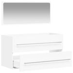 Casa si Gradina - Mobilier - Mobilier baie - Comode baie - Dulap de baie cu oglinda, alb, lemn prelucrat - Infinity.ro