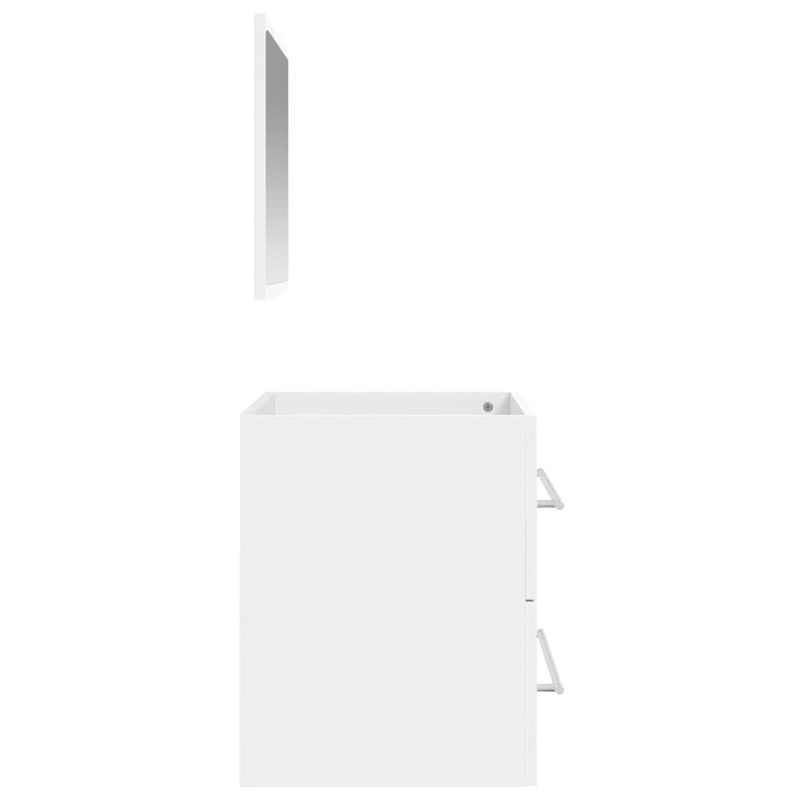 Casa si Gradina - Mobilier - Mobilier baie - Comode baie - Dulap de baie cu oglinda, alb, lemn prelucrat - Infinity.ro