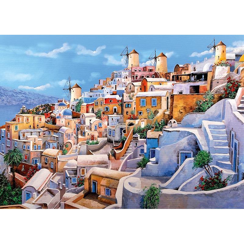 Jucarii, Copii si Bebe - Jucarii si jocuri - Jocuri si puzzle - Puzzle - Puzzle 1000 piese Color di Santorini 30035 Cherry Pazzi - Infinity.ro
