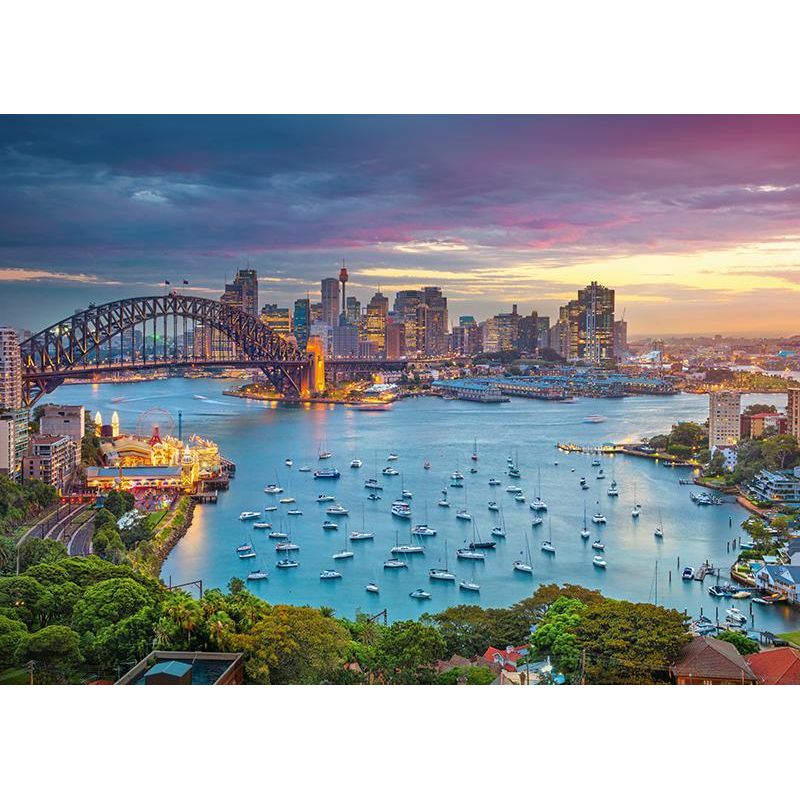 Jucarii, Copii si Bebe - Jucarii si jocuri - Jocuri si puzzle - Puzzle - Puzzle 1000 piese Sydney Skyline 30066 Cherry Pazzi - Infinity.ro