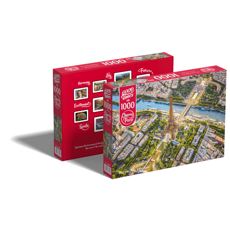 Jucarii, Copii si Bebe - Jucarii si jocuri - Jocuri si puzzle - Puzzle - Puzzle 1000 piese View Over Paris Eiffel Tower 30189 Cherry Pazzi - Infinity.ro