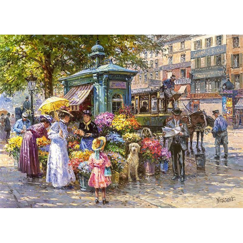 Jucarii, Copii si Bebe - Jucarii si jocuri - Jocuri si puzzle - Puzzle - Puzzle 1000 piese Blumenmarkt 30226 Cherry Pazzi - Infinity.ro