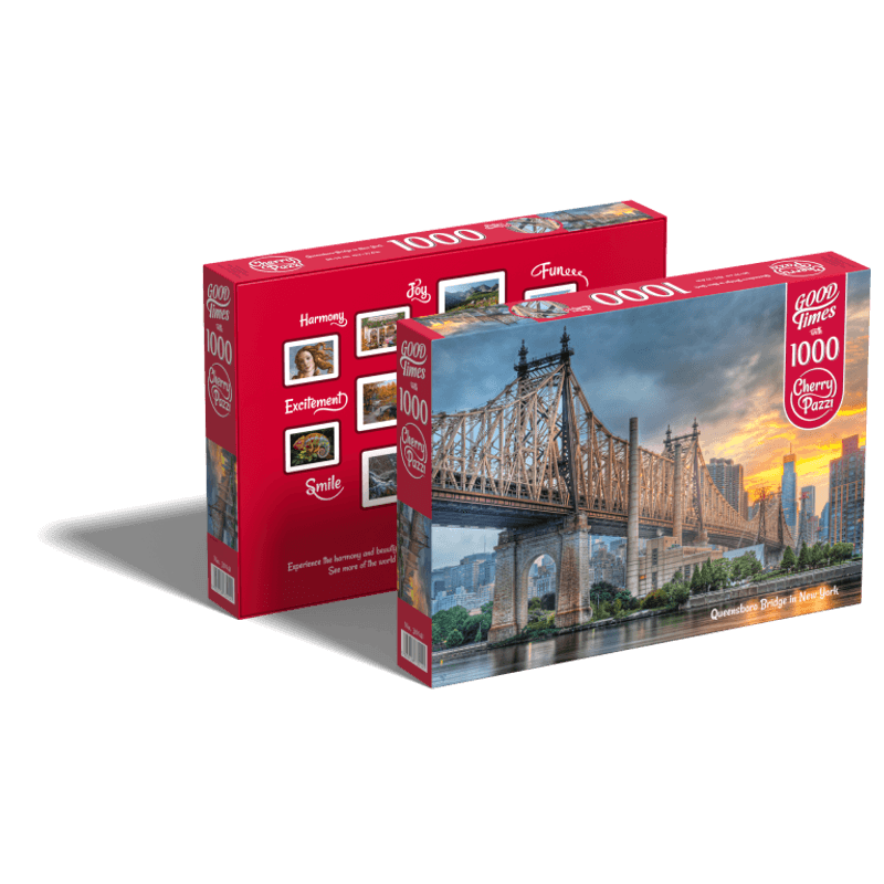 Jucarii, Copii si Bebe - Jucarii si jocuri - Jocuri si puzzle - Puzzle - Puzzle 1000 piese Queensboro Bridge in New York 30141 Cherry Pazzi - Infinity.ro