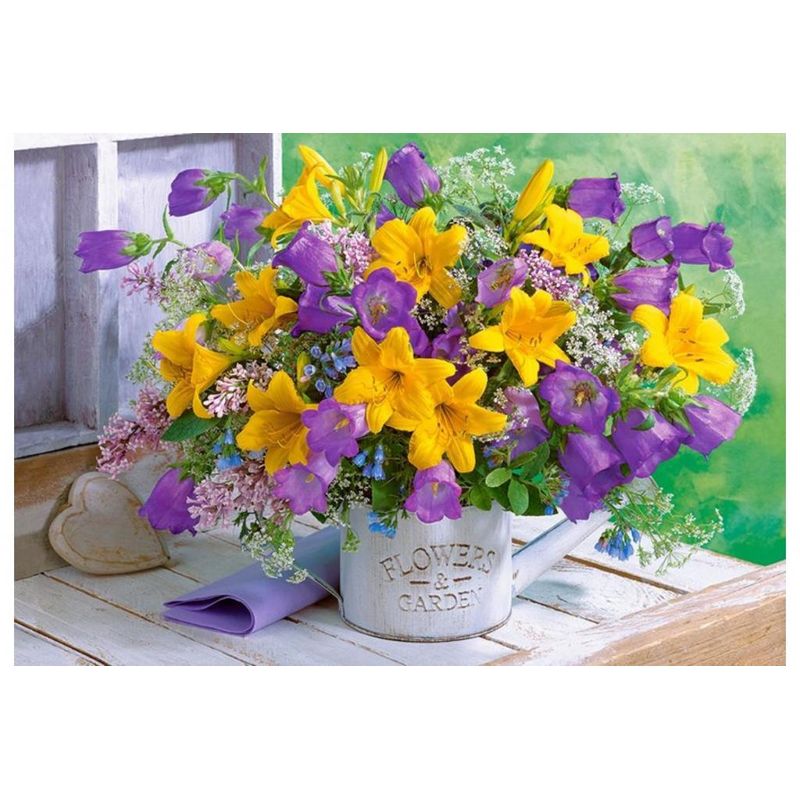 Jucarii, Copii si Bebe - Jucarii si jocuri - Jocuri si puzzle - Puzzle - Puzzle 1000 piese Bouquet of Lilies and Bellflowers 104642 - Infinity.ro