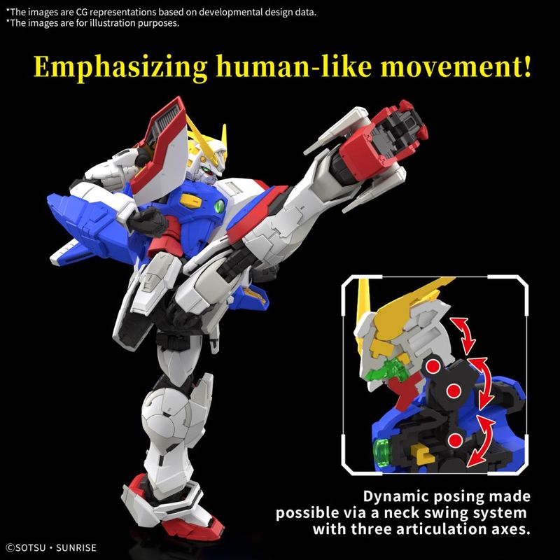 Jucarii, Copii si Bebe - Jucarii si jocuri - Figurine - FigurinaGundam RG 1/144 Shining Gundam - Model Kit Bandai - Infinity.ro