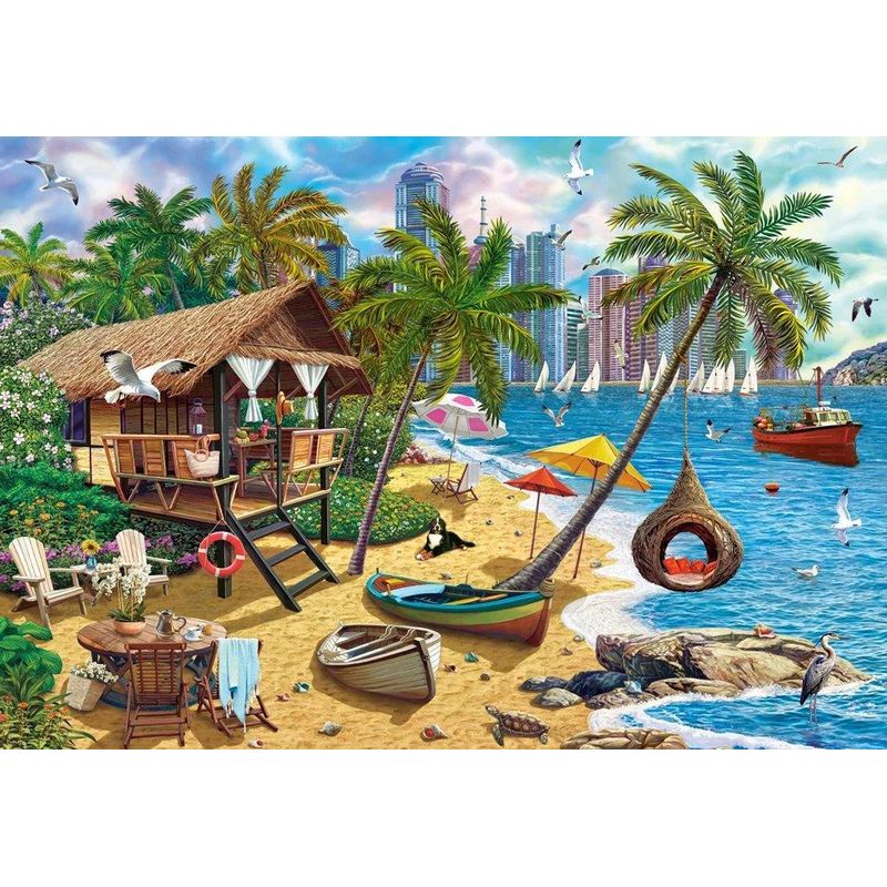 Jucarii, Copii si Bebe - Jucarii si jocuri - Jocuri si puzzle - Puzzle - Puzzle 1000 piese Summer in the City 105045 Castorland - Infinity.ro