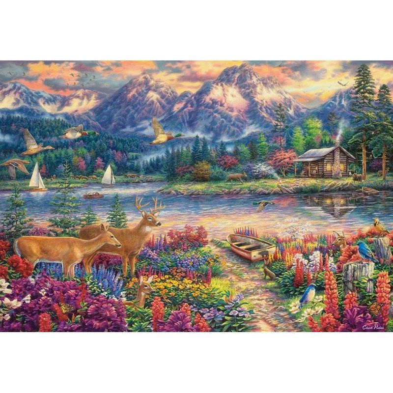 Jucarii, Copii si Bebe - Jucarii si jocuri - Jocuri si puzzle - Puzzle - Puzzle 1500 piese Spring Mountain Majesty Castorland 152131 - Infinity.ro