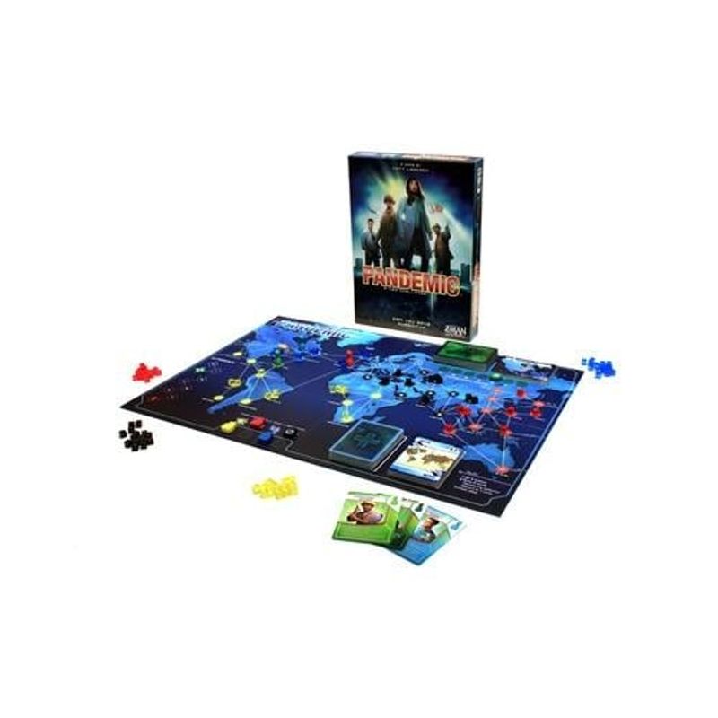Jucarii, Copii si Bebe - Jucarii si jocuri - Jocuri si puzzle - Jocuri de societate - Joc de societate Pandemic - cutie deteriorata (partea din spate) - Infinity.ro