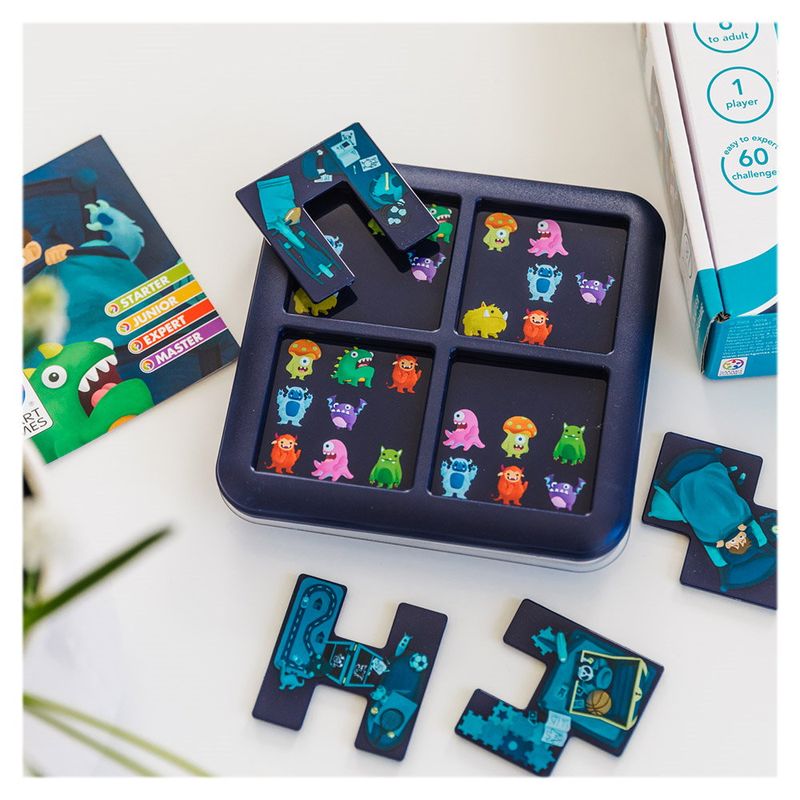 Jucarii, Copii si Bebe - Jucarii si jocuri - Jocuri si puzzle - Jocuri de societate - Joc de societate Monster Hide & Seek – Joc de logica cu 60 de provocari - Infinity.ro