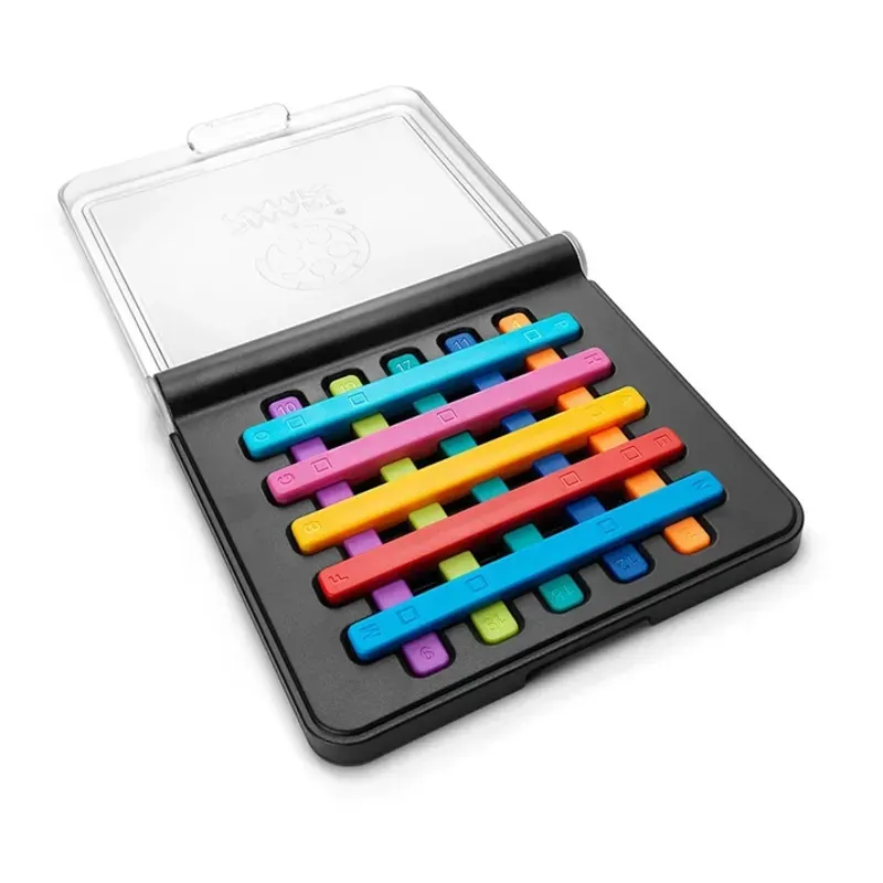 Jucarii, Copii si Bebe - Jucarii si jocuri - Jocuri si puzzle - Jocuri de societate - Joc de societate SmartGames IQ Stixx – Joc de logica compact cu 120 de provocari - Infinity.ro