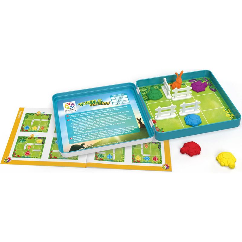 Jucarii, Copii si Bebe - Jucarii si jocuri - Jocuri si puzzle - Jocuri de societate - Joc de societate Turtle Tactics – Joc de logica magnetic cu 48 de provocari - Infinity.ro
