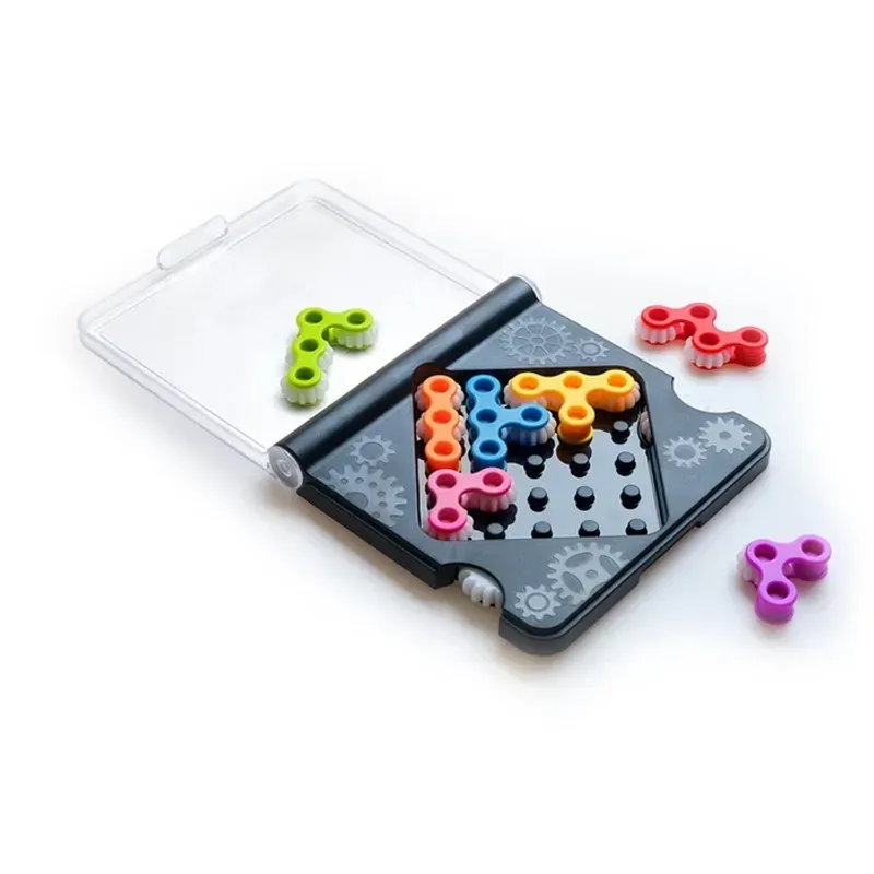 Jucarii, Copii si Bebe - Jucarii si jocuri - Jocuri si puzzle - Jocuri de societate - Joc de societate SmartGames IQ Gears – Joc de logica compact cu 120 de provocari - Infinity.ro