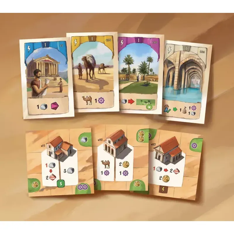 Jucarii, Copii si Bebe - Jucarii si jocuri - Jocuri si puzzle - Jocuri de societate - Joc de societate Resafa – Comert, apa si supravietuire in desertul antic - Infinity.ro