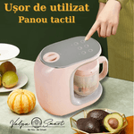 Electronice si Electrocasnice - Electrocasnice bucatarie - Aparate de gatit & desert - Aparate de gatit cu aburi - Aparat de gatit cu aburi si blender, ValpaSmart, Panou Tactil, Capacitate 300ml, Material Tritan fara BPA - Infinity.ro