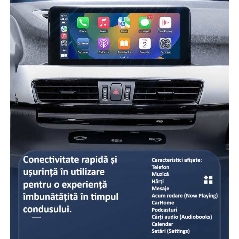 Auto si Moto - Electronice auto - Multimedia auto - Adaptor wireless CarPlay & Android Auto 2-in-1 ZYTEQ®️ Q1M, iOS 10+/Android 11+, WiFi 5GHz, Plug-and-Play, negru - Infinity.ro