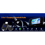 Auto si Moto - Electronice auto - Multimedia auto - Adaptor wireless CarPlay & Android Auto 2-in-1 ZYTEQ®️ PL6, iOS 10+/Android 11+, WiFi 5GHz, Plug-and-Play, negru - Infinity.ro