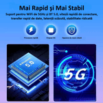 Auto si Moto - Electronice auto - Multimedia auto - Adaptor wireless CarPlay & Android Auto 2-in-1 ZYTEQ®️ PL6, iOS 10+/Android 11+, WiFi 5GHz, Plug-and-Play, negru - Infinity.ro