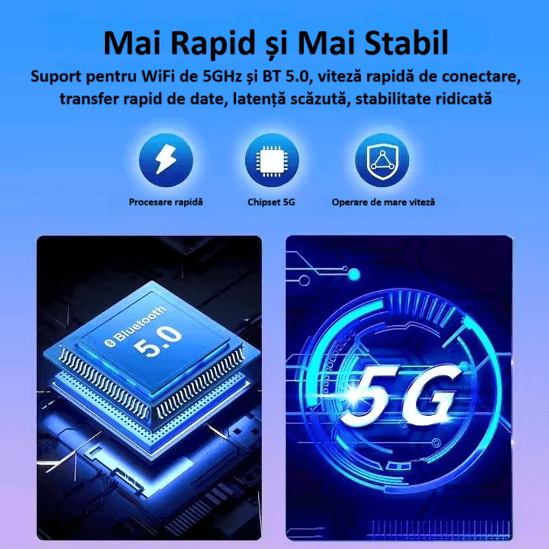 Auto si Moto - Electronice auto - Multimedia auto - Adaptor wireless CarPlay & Android Auto 2-in-1 ZYTEQ®️ PL6, iOS 10+/Android 11+, WiFi 5GHz, Plug-and-Play, negru - Infinity.ro