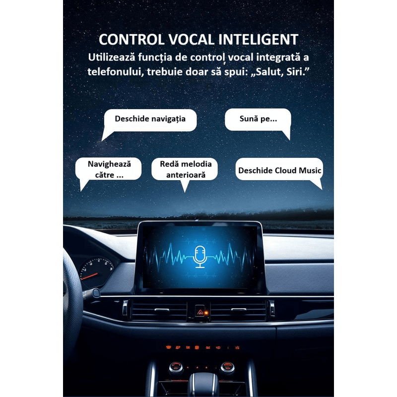Auto si Moto - Electronice auto - Multimedia auto - Adaptor wireless CarPlay & Android Auto 2-in-1 ZYTEQ®️ PL6, iOS 10+/Android 11+, WiFi 5GHz, Plug-and-Play, negru - Infinity.ro