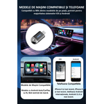 Auto si Moto - Electronice auto - Multimedia auto - Adaptor wireless CarPlay & Android Auto 2-in-1 ZYTEQ®️ PL6, iOS 10+/Android 11+, WiFi 5GHz, Plug-and-Play, negru - Infinity.ro