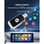 Auto si Moto - Electronice auto - Multimedia auto - Adaptor wireless CarPlay & Android Auto 2-in-1 ZYTEQ®️ Q1BZ, iOS 10+/Android 11+, WiFi 5GHz, Plug-and-Play, negru - Infinity.ro