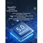 Auto si Moto - Electronice auto - Multimedia auto - Adaptor wireless CarPlay & Android Auto 2-in-1 ZYTEQ®️ Q1BZ, iOS 10+/Android 11+, WiFi 5GHz, Plug-and-Play, negru - Infinity.ro