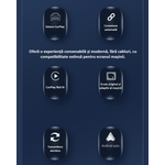 Auto si Moto - Electronice auto - Multimedia auto - Adaptor wireless CarPlay & Android Auto 2-in-1 ZYTEQ®️ Q1BZ, iOS 10+/Android 11+, WiFi 5GHz, Plug-and-Play, negru - Infinity.ro