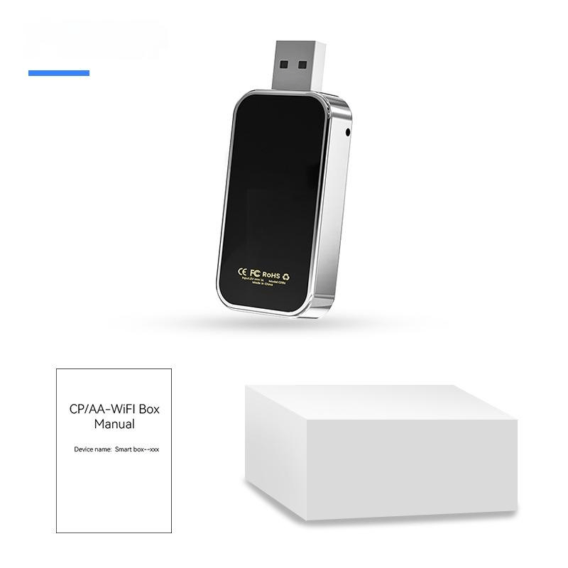 Auto si Moto - Electronice auto - Multimedia auto - Adaptor wireless CarPlay & Android Auto 2-in-1 ZYTEQ®️ Q1BZ, iOS 10+/Android 11+, WiFi 5GHz, Plug-and-Play, negru - Infinity.ro