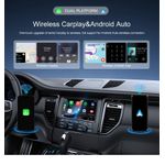 Auto si Moto - Electronice auto - Multimedia auto - Adaptor wireless CarPlay & Android Auto 2-in-1 ZYTEQ®️ A3714, iOS 10+/Android 11+, WiFi 5GHz, Plug-and-Play, gri - Infinity.ro