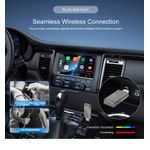 Auto si Moto - Electronice auto - Multimedia auto - Adaptor wireless CarPlay & Android Auto 2-in-1 ZYTEQ®️ A3714, iOS 10+/Android 11+, WiFi 5GHz, Plug-and-Play, gri - Infinity.ro