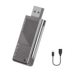 Auto si Moto - Electronice auto - Multimedia auto - Adaptor wireless CarPlay & Android Auto 2-in-1 ZYTEQ®️ A3714, iOS 10+/Android 11+, WiFi 5GHz, Plug-and-Play, gri - Infinity.ro