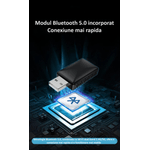 Auto si Moto - Electronice auto - Multimedia auto - Adaptor wireless CarPlay & Android Auto 2-in-1 ZYTEQ®️ TY609, iOS 10+/Android 11+, WiFi 5GHz, Plug-and-Play, negru - Infinity.ro